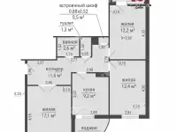 3-х комн. квартира на ул.Луначарского,8 г.Петриков, фотография 11