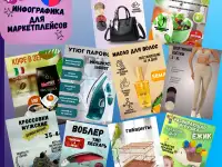 Помогу с инфографикой для маркет плейсов WB и Ozon