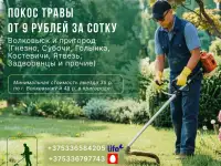 Покос травы/бурьяна/кустов Волковыск и пригород