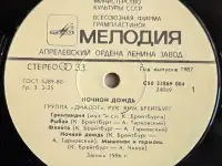 Грампластинка Группа Диалог - Ночной дождь (1987), фотография 5