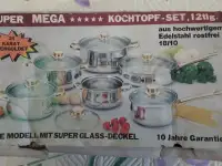 Кастрюля из нержавейки, позолота 24 карата, фотография 3