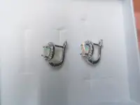 Серьги с натуральным  эфиопским опалом., фотография 4