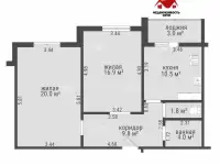 2-комн. квартира б-р Юности д.129 г.Мозырь, фотография 10