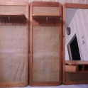 Вешалка настенная, 3 предмета, натуральное дерево, плетеная соломка. 550000руб, торг.
