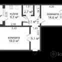 Чистая продажа 2-х комнатная Гатово