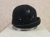 Винтажная шляпа клош, велюр, ретро, СССР, размер 53-56, фотография 5