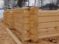 Норвежская рубка срубов из лафета, фотография 8