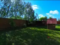 Крытая беседка в агроусадьбе 