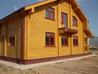 Строительство домов из клееного бруса. Дом по проекту  БД-04.1-10 