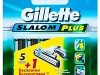 Сменные кассеты для бритья gillette slalom plus 6 шт.