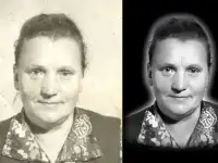 Ретушь фото на памятник или медальон, фотография 6