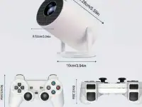 Портативный WiFi 3D Кино игровой проектор HY300 игры, беспроводные джойстики, Android 11 USB HDMI пульт ду 20.000 игр, фотография 2