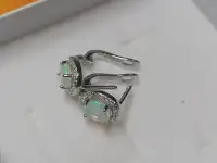 Серьги с натуральным  эфиопским опалом., фотография 6