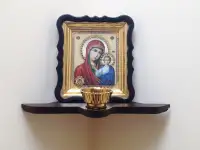 Полка для икон с отверстием для лампады, фотография 2