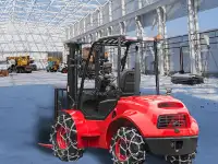 Подготовь погрузчик к зиме, купи цепи для снега!