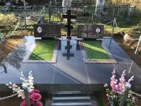 ПАМЯТНИК ГОРИЗОНТАЛЬНЫЙ НА 2ЧЕЛ. ИЗ ГРАНИТА В-13 МИНСК И ОБЛАСТЬ, фотография 3