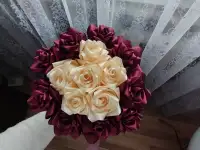 Букет из атласных лент, фотография 4