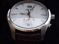 Мужские новые Alfex swiss made кварц,42mm, GMT  большая дата, фотография 2