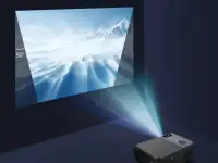 Проектор R15 Full HD Miracast 6800 Лм и холст 100 дюймов, фотография 4
