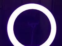 Кольцевая лампа RGB со штативом, фотография 6