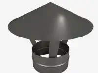 Зонт вытяжной, D 50-800 мм, s 0,5 мм, Марка: AISI 430