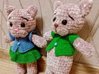 Вязаные котята