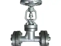 Клапан стальной игольчатый, D 6-2400 мм, Давление: Ру40; Ру16; Ру63..., Марка: 19с53нж; 19с38нж; 16с48нж...