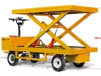 Платформенная тележка электрическая rutrike плита лифтер 1800 с гидроподъёмником, фотография 5