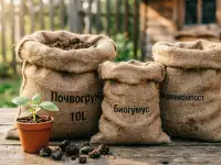 Готовые грунты с биогумусом  для рассады, цветов, томатов, фотография 3