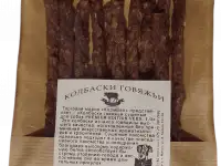 Натуральные лакомства для собак и кошек 50гр. Колбаски говяжьи, фотография 3