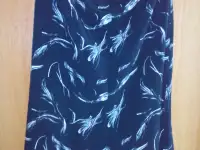 юбка черная с рисунком