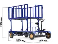 Платформенная тележка электрическая rutrike палисад ярус, фотография 3