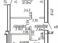 1к квартира в новостройке с черновой отделкой, 1-й переулок Зубачёва, 13,, фотография 2