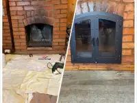 Установка дверок со стеклом на Ваш кирпичный камин от Сушко Виктора Викторовича, фотография 9
