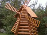 Малые архитектурные формы из оцилиндрованного бревна, фотография 7