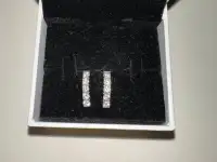 Серьги с бриллиантами 1 карат Италия оригинал