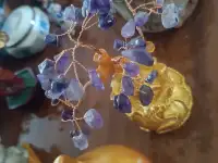 Денежное дерево счастья бонсай аметист талисман, фотография 3