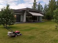 Ландшафт, покос, культивация, засев газоном, фотография 4