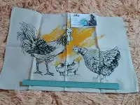Полотенца кухонные лён хлопок рушник васильки, фотография 6