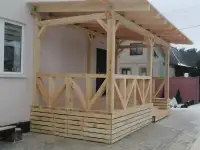 Каркасное домостроение, бани, террасы, пристройки, фотография 2