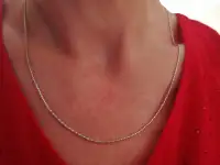 Цепочка серебряная Венецианская змейка. 51 см., фотография 4
