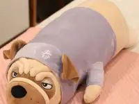 Мягкая игрушка Собачка, подушечка Бульдог 50 см.