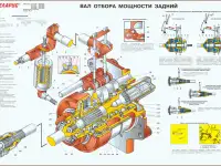 Трактор МТЗ. Устройство. Учебные плакаты и стенды для колледжа, фотография 8