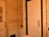 Каркасная баня 52.4 с террасой. Гродно