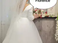 Платье свадебное со шлейфом Florence чехлол на сутки