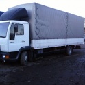 грузоперевозки man 5-7т.45куб.м.тент