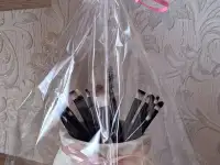 Ваза с кисточками для макияжа (20шт), новые, изделие из гипса, фотография 4
