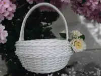 Корзиночки пасхальные из полиротанга.