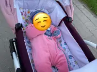 Детская коляска 2 в 1 Smile Line Serenade в хорошем состоянии, фотография 3
