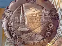 Сувенирная тарелочка Geneve из Швейцарии
